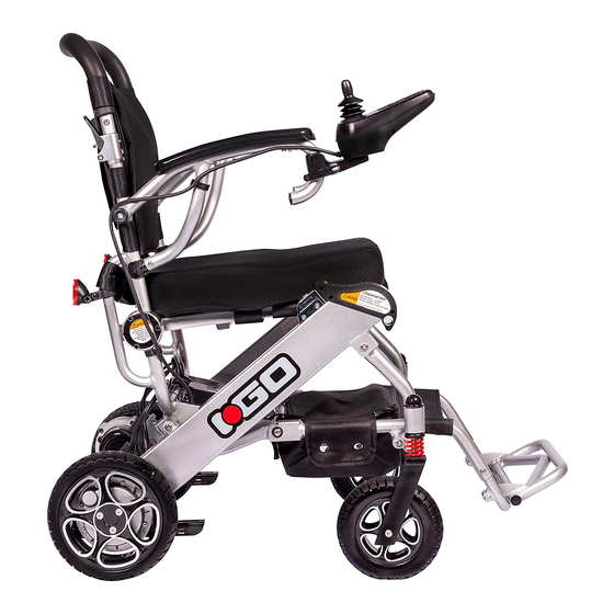 User Manuals: Pride I-Go 5513 Portable Powerchair