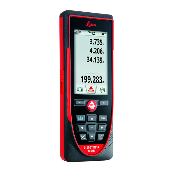 Leica Geosystems DISTO D810 touch Quick Start