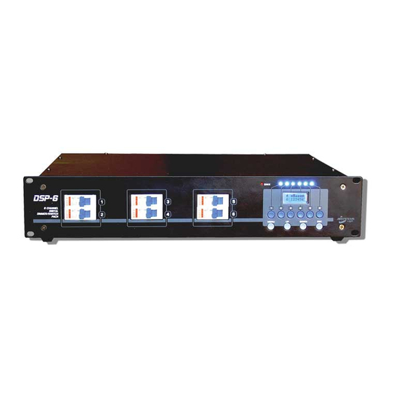 JB Systems Light DSP-6 Operation Manual