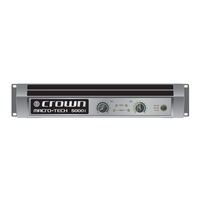 Harman Crown Macro-Tech i Series Operation Manual