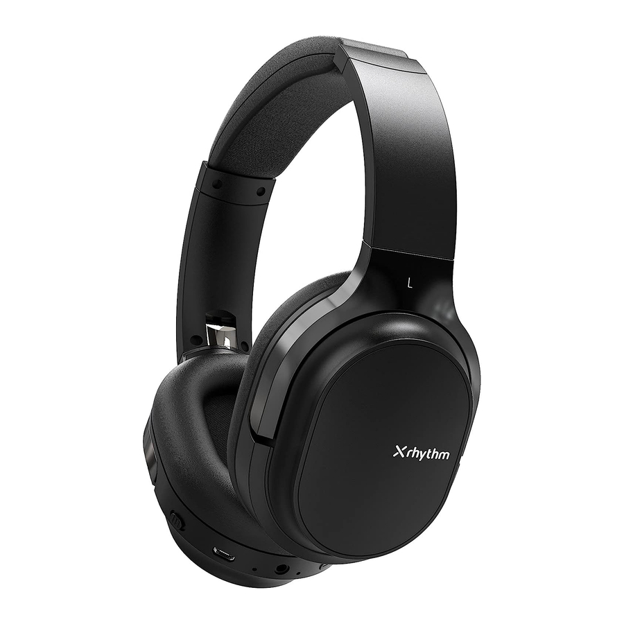Srhythm X10 - Noise Cancelling Headphones Manual
