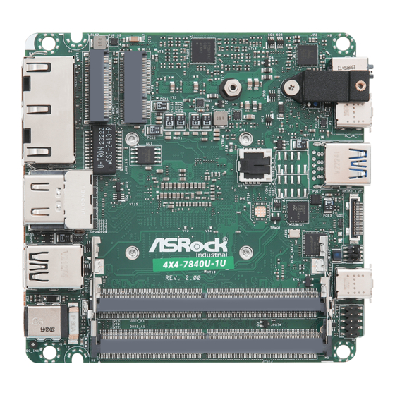 ASRock Industrial 4X4-7840U-1U User Manual