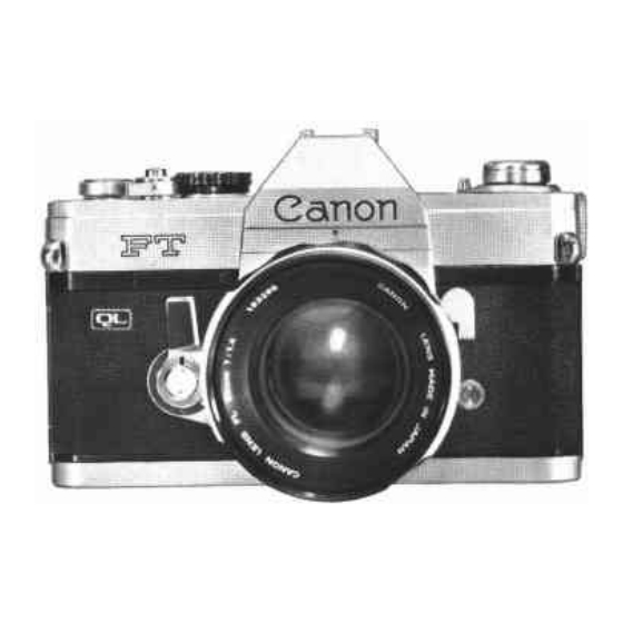 Canon FT Instructions Manual