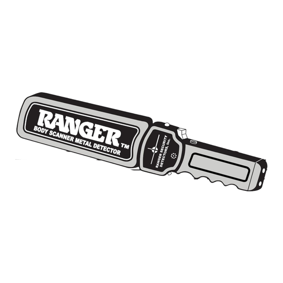 Ranger Hand-Held Body Scanner Owner's Manual