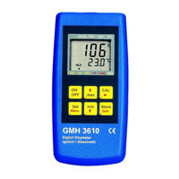 GREISINGER GMH 3610 Operating Manual