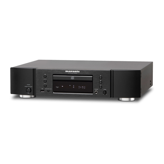 Marantz CD6003 Service Manual