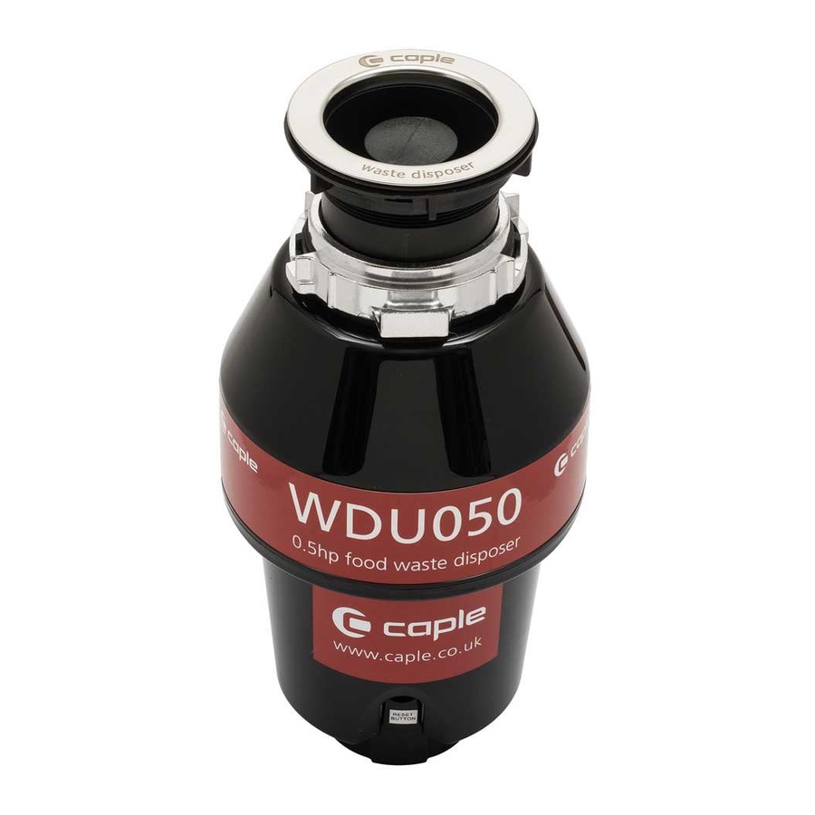Caple WDU050 Instruction Manual