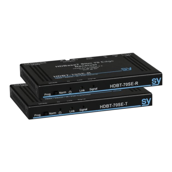 SY -HDBT-SLIM-70 Series Installation Manual