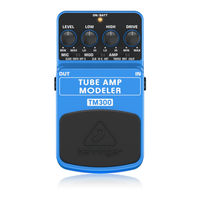 Behringer TUBE AMP MODELER TM300 User Manual