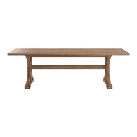 BROSA Chablis Outdoor Dining Table Assembly Manual