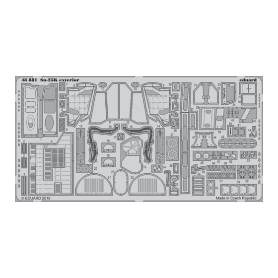 Eduard Su-25K exterior Assembly Instructions