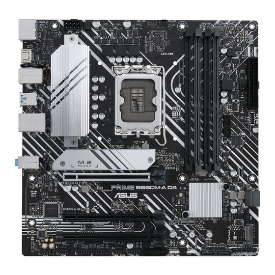 Asus PRIME B660M-A D4 Quick Start Manual