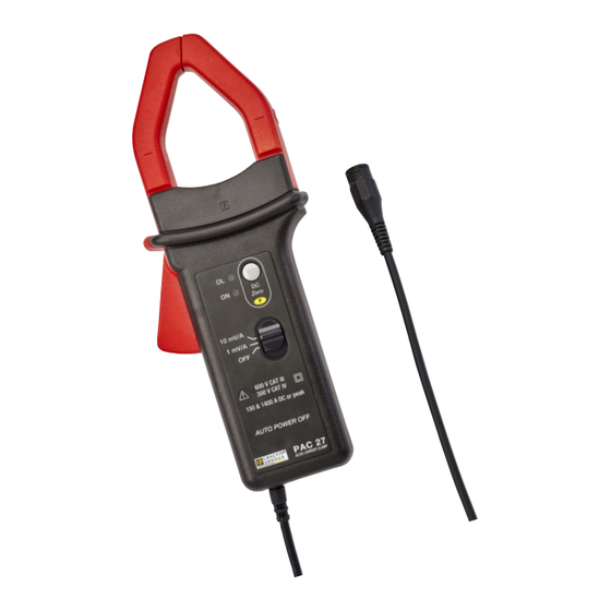 Chauvin Arnoux PAC2 Series User Manual