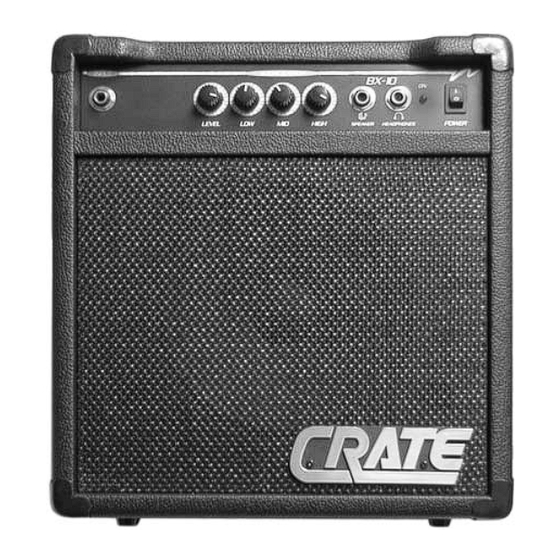 Crate BX-10 Owner's Manual