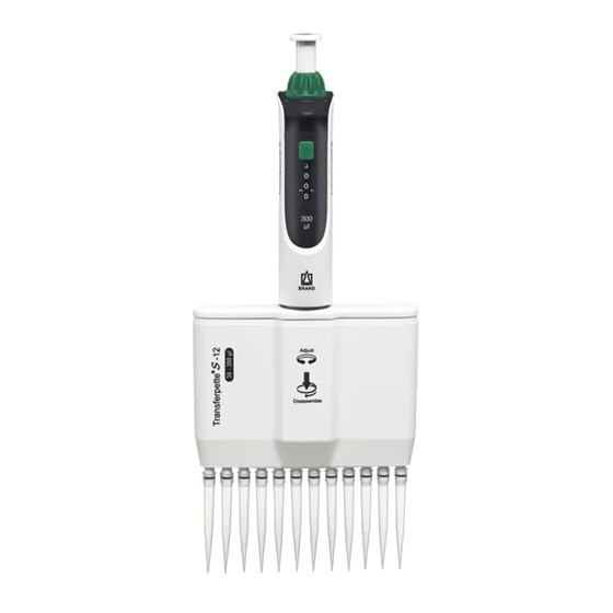 BRAND Transferpette S-8 Operating Manual