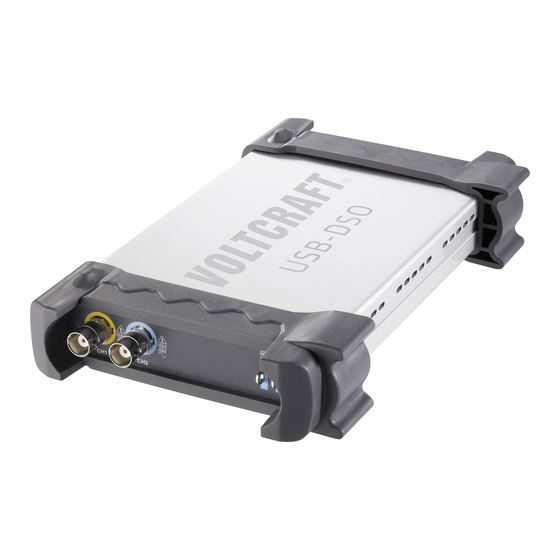 VOLTCRAFT DSO-2020 USB Brief Instructions