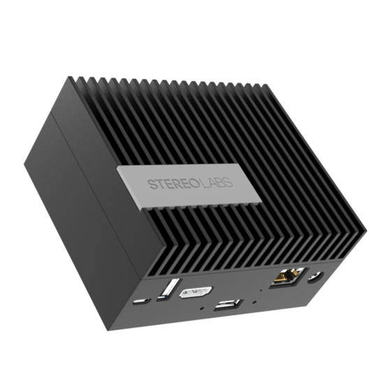 stereo labs ZED Box Quick Start Manual