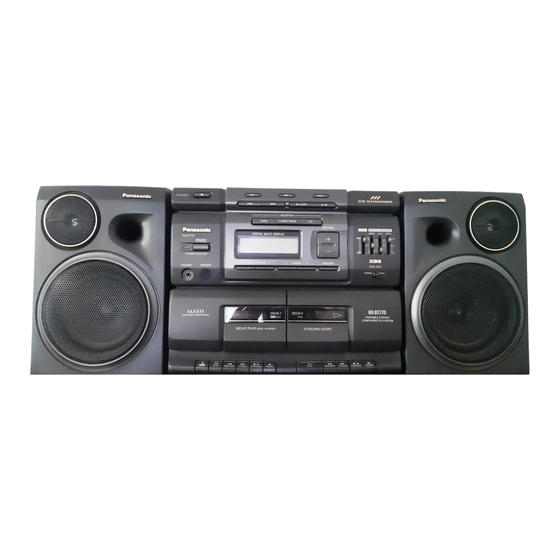 Panasonic RX-DT770 Operating Instructions Manual