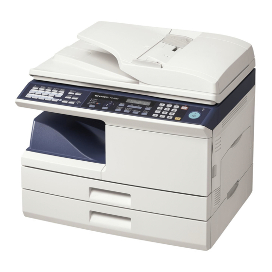 Sharp FO-2080 Operation Manual