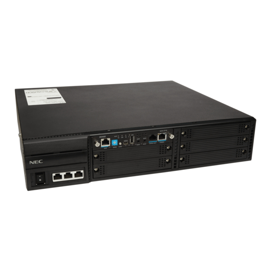 NEC UNIVERGE SV9100 System Hardware Manual