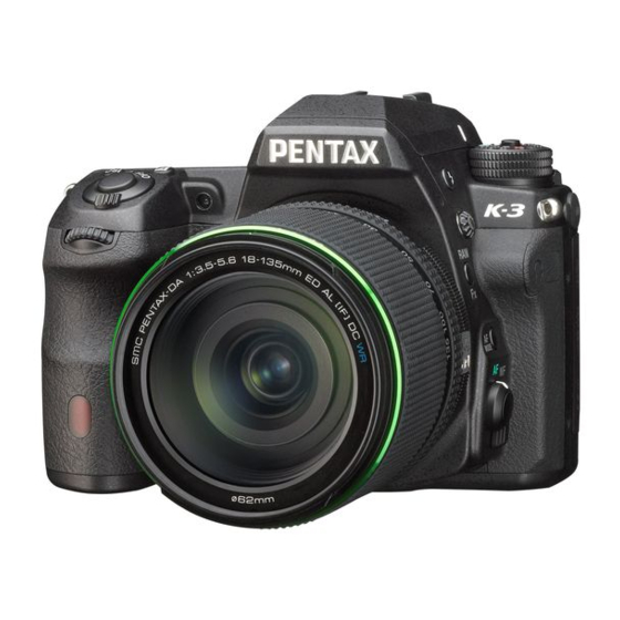 Ricoh Pentax K-3 Operating Manual