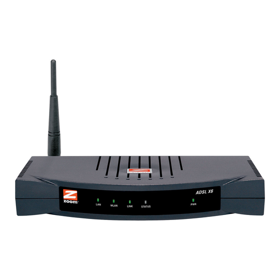 Zoom ADSL X6 Quick Start Manual