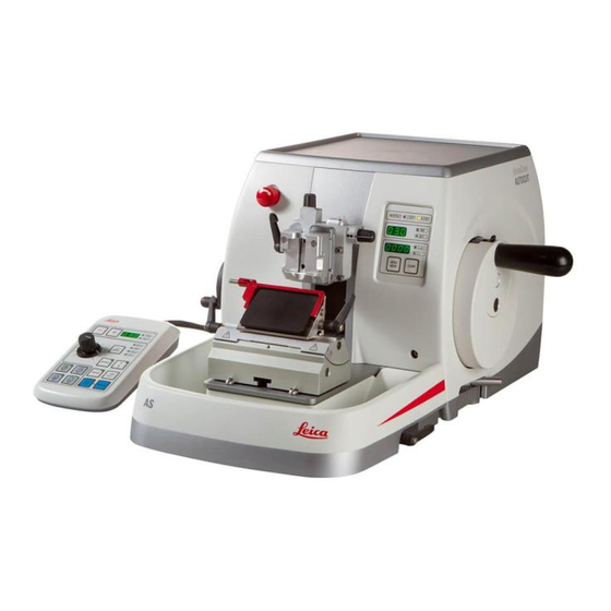 Leica HistoCore AUTOCUT Instructions For Use Manual