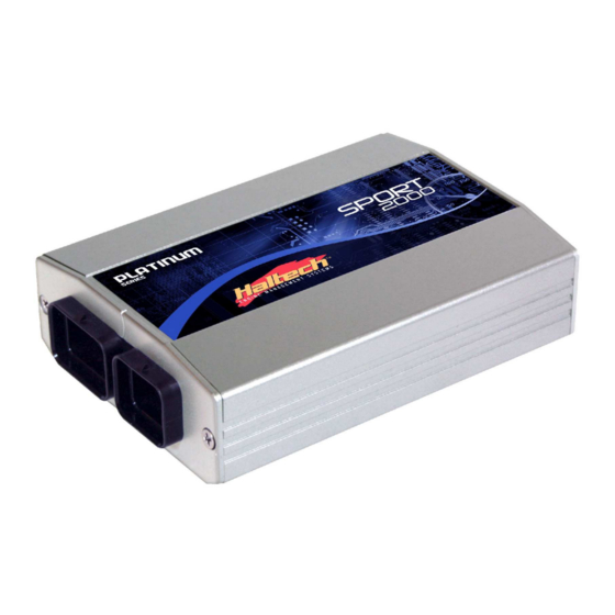 Haltech PLATINUM SPORT 2000 Quick Start Manual