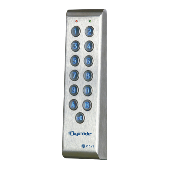 CDVI Digicode Series Installation Manual