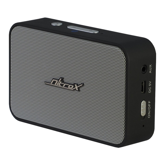 Nitrox M7 Bluetooth Speaker Manuals