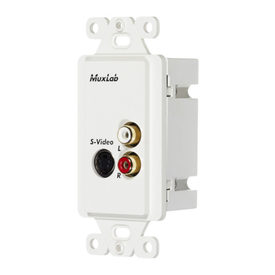 MuxLab 500038-WP-US Quick Installation Manual