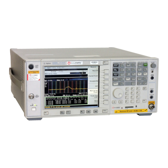 Agilent Technologies PSA Series Installation Note