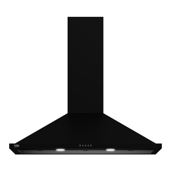 User Manuals: Beko BRH90CB Wall-mounted Rangehood