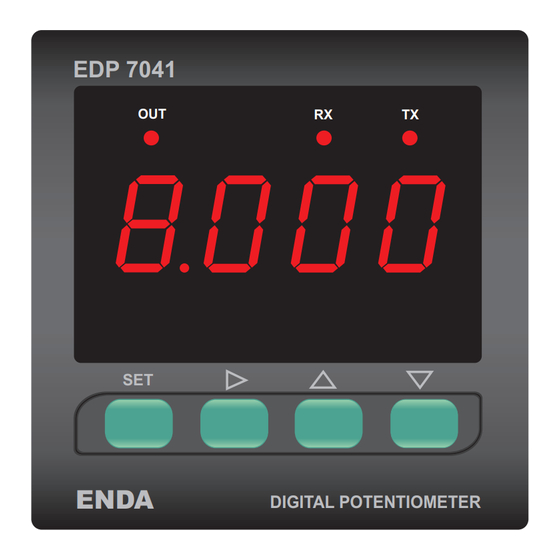 sisel ENDA EDP7041 Manual