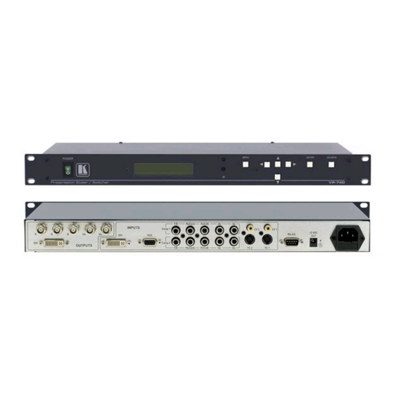 Kramer ProScale VP-740 Quick Manual