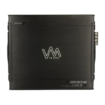 VM Audio SRA1200.4 Shaker Series Installation Manual