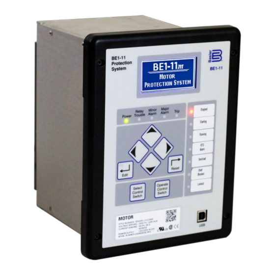 Basler BE1-11m Instruction Manual