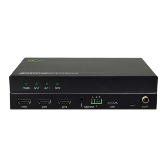 AVGear AVG-UDA2 DA User Manual