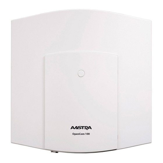 Aastra OpenCom 100 Mounting And Commissioning User Manual