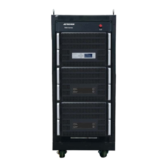AE Techron 7800 Series Operation Manual
