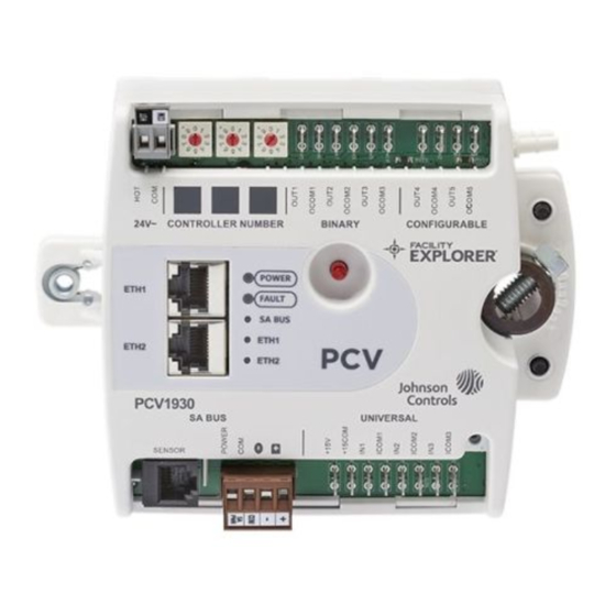 Johnson Controls FX-PCV1930 Installation Manual