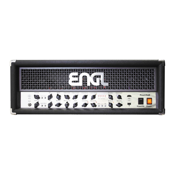 Engl Powerball Operator's Manual