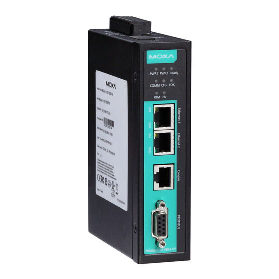 Moxa Technologies MGate 5102-PBM-PN Quick Installation Manual