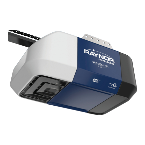 Raynor Sergeant II Standard 8160WRGD Manual