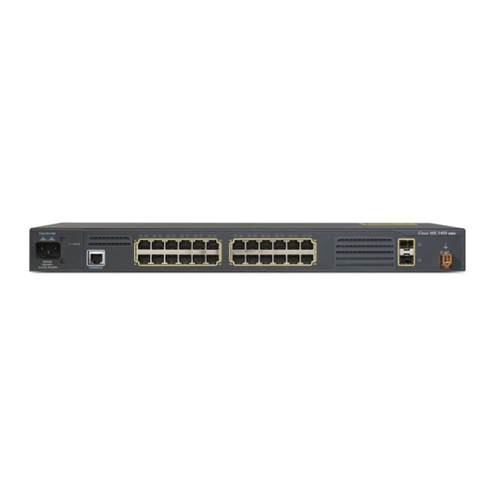 Cisco ME 3400 Getting Started Manual