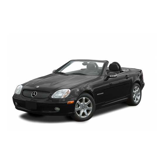 Mercedes-Benz 2003 SLK-Class Operator's Manual