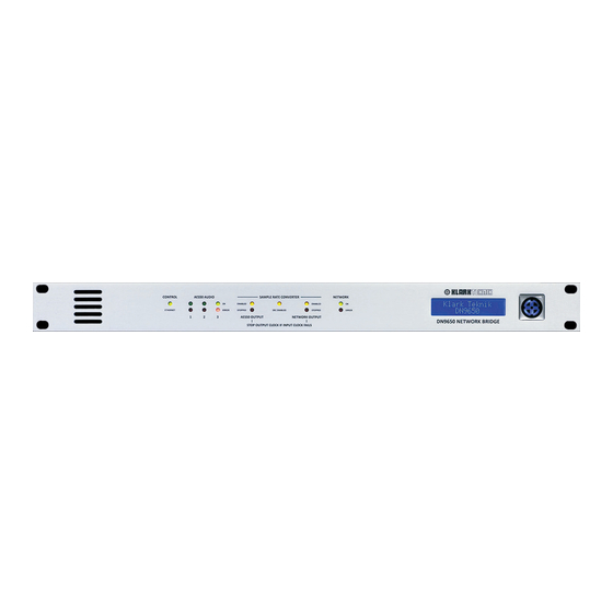 Klark Teknik DN9650 Quick Start Manual