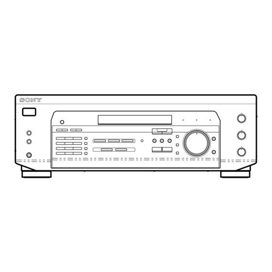 Sony STR-DE335 Operating Instructions Manual