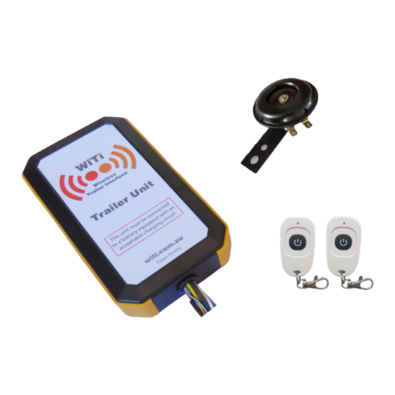 WiTi Anti Theft Operations & Installation Manual