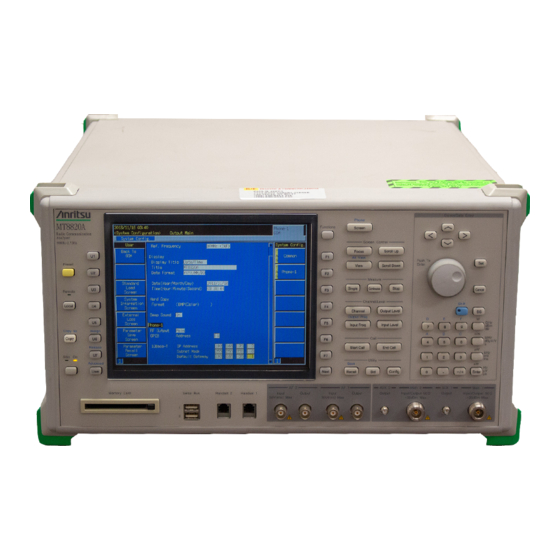 Anritsu MT8820A Service Manual